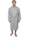 TowelSelections Men's Waffle Bathrobe 100% Cotton Soft Spa Kimono Bath Robe Medium/Large Quarry