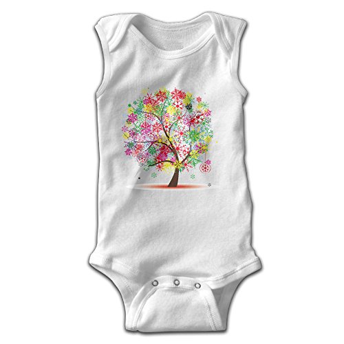 Michael Conti Colorful Tree Sleeveless Baby Romper Breathable Cute Romper Jumpsuit Clothes For Baby Boys Girls