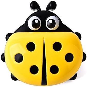 Baby Grow Lady Bug Cartoon Dish Funky Soap Dish Bathroom Accessories (Yellow)