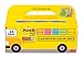 Post-it Super Sticky Notes Value Pack, 24 Pads, Convenient School Bus Carry and Storage Case, 2X The Sticking Power, 3x3 in, Bright Colors (Orange, Pink, Blue, Green, Yellow), Recyclable (654-24SSBUS)