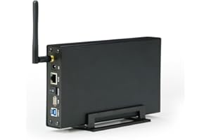 Wooswen Portable 3.5'' HDD SSD Enclosure 300Mbps USB HDD SSD Enclosure NAS Network Streaming Server Storage US Plug