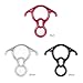 Lixada Rescue Figure 8 Descender Aluminum Alloy 40kN Descender with Lock Off Ears