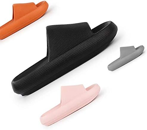 UltraCozy Unisex Bathe Sandals with Delicate Thick Sole, Non-Slip Seashore Pool Slides, Open Toe Type Outside Slippers for Males and Ladies (2020 New Chubby Assortment)