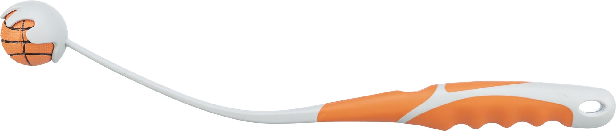 Trixie Ball Catapult With Ball For Dogs, ø 4.5 cm / 40 cm, Orange/Grey, Fetch, Foating Ball, Ergonomic Handle