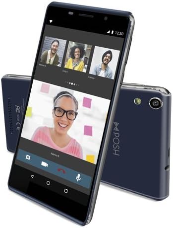 POSH Mobile Memo Pro LTE L600 Phone Unlocked Dual SIM Front Rear Camera 16GB Internal Storage 6” HD Display 2700mAh Battery 4 Hours Talk Time 1Ghz Quad Core Processor Upgraded 1GB of RAM (Black)