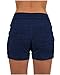 Sexy Basics Women's 3 Pack Active Wear Lounge Yoga Gym Casual Sport Shorts (3 Pack -Navy/Charcoal/Pink, Large)