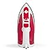Westinghouse Steam Iron with 5.1 Ounce Water Tank, 1200 Watts, White with Red Accents