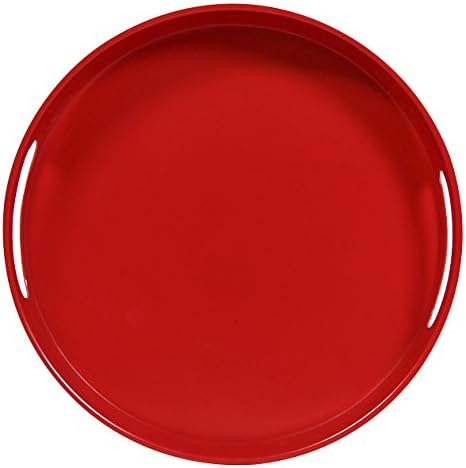 Novastyl 8010038 Tonic Tonic Diameter 30 cm-8010038 Round Tray Melamine 30 x 5 cm Red