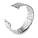 VIPPLUS Compatible for Apple Watch Band 42mm/44mm Stainless Steel Strap Bracelets Wristband with Durable Folding Metal Clasp for Apple Watch Series 4/3/2/1 Silver