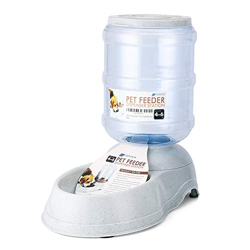 Flexzion Food Dispenser Station Self Replenish Pet Feeder