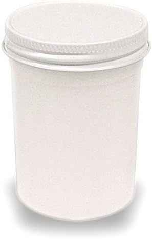 Wide Mouth 4 Oz. Plastic Jar Has Screw-On Lid (Pkg/3)