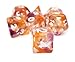 Polyhedral Dice Sets DND Game Dice for Dungeons Dragons(D&D) Role Playing Game(RPG) MTG Pathfinder Table Game Board Games Dice Flowing Series Double Color Transparent Dice (Purple-Orange)