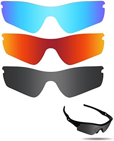 Fiskr Anti-saltwater Polarized Replacement Lenses for Oakley Radar Path 3 pair pack