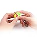 Coogam Qiyi Cube Keychain 3x3 Mini Pocket Speed Cube Key Ring Keyring Puzzle Fidget Toy 1.38in