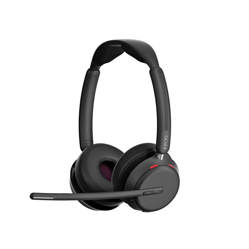 Photo 1 of EPOS Impact 1061 ANC High-Performance Bluetooth Headset for PC - Double-Sided, Advanced Noise Cancellation, EPOS AI, Super Wideband Audio, Intuitive Controls, for Professionals in Loud Workspaces