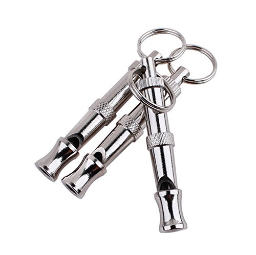 2pc silver whistle for bird/pigeon/parrot/pet training, feeding h…