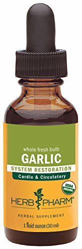 Herb Pharm Certified Organic Garlic Extract for Cardiovascular and Circulatory Support - 1 Ounce