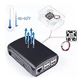 SunFounder Premium Black Case ABS for Raspberry Pi 3 Model B+ 3B 2B B+ with External Fan
