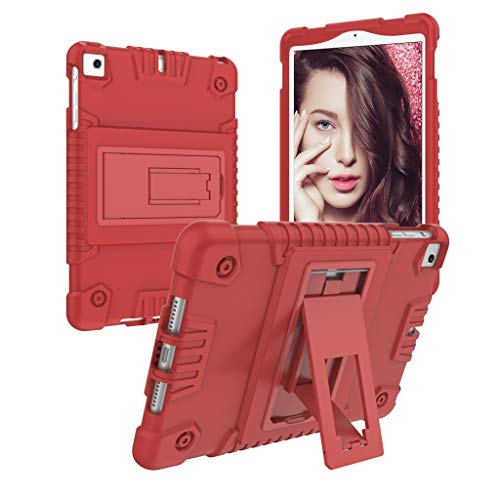 MatureGirl Shock Case for Apple 7.9 Inch iPad Mini 5 2019 Rugged Hard Stand Back Cover (for Apple 7.9 Inch iPad Mini 5 Red)