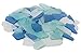 Sea Glass | Cobalt Blue Aqua and Frosted White Sea Glass Mix | 24 Ounces of Assorted Sea Glass for Decoration and Craft | Plus Free Nautical eBook by Joseph Rains
