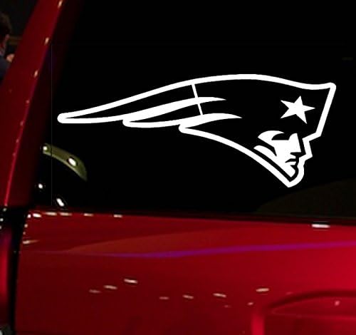 AUTO - STICKER - NFL - FOOTBALL - PATRIOTS - DECAL - FOR - CAR - TRUCK - WINDOW - SUV - COOLER - MOTORCYCLE - HELMET - HARDHAT - NOTEBOOK - FOLDER - MACBOOK - COMPUTER (PATRIOTS)