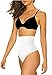 ShaperQueen102B Thong - Womens Best Tummy Control Cincher High-Waist Shapewear Trainer Body Shaper Girdle Faja Sexy Underwear (M, White)