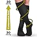 Black Compression Socks for Women, Men, Nurses, Travel, Pregnancy - Knee High Pressure Support Socks Graduated 20-30 mmHg. Ultimate Quality. (S/M (US Shoe Women 5.5-8.5 / Men 5-9)) (Black)
