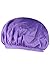 SUNNYTREE purple turban fashion turban hat night caps for sleeping Purple 2PCs