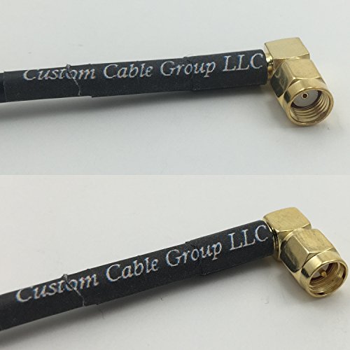 6 feet RG402 RP-SMA MALE ANGLE to SMA MALE ANGLE Pigtail Jumper RF coaxial cable 50ohm High Quality Quick USA Shipping