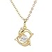 YAZILIND 18K Gold Plated Dolphin Love Pendant Necklace Cubic Zirconia Jewelry primary