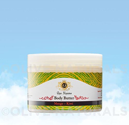 Body Butter w/MORINGA Oil + Shea ~ Mango Kiwi Scent~All Natural