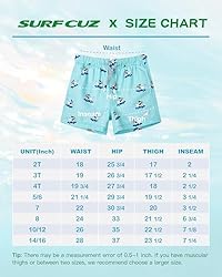 SURF CUZ Boys Swim Trunks Toddler Swim Shorts UPF