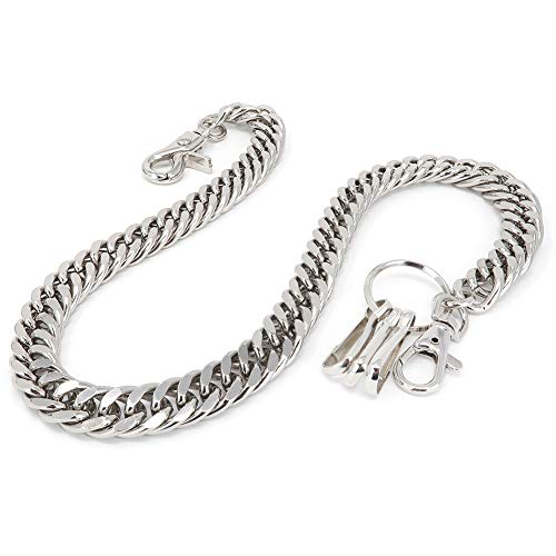 newtro Heavy Thick Strong Biker Key Wallet Chain Trucker Jean Pants Chain for Men Silver Black Gold 17" 24" TH02 (Silver, 24 in) - Thumbnail 5