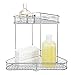 iDesign 9750 Vienna 2-Tier Corner Shelf for Cosmetics and Toiletry Storage, Bathroom, Countertop, Desk, and Vanity, Set of 1