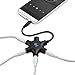 Cable Matters Black 5-Way Headphone Splitter with 5-Pack Audio Cables