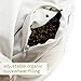Mindful & Modern Large Meditation Cushion for Zafu Yoga - Meditation Pillow for Sitting on the Floor - Buckwheat Hull Filled Yoga Cushion with Removable, Washable 100% Cotton Cover and Carry Handle