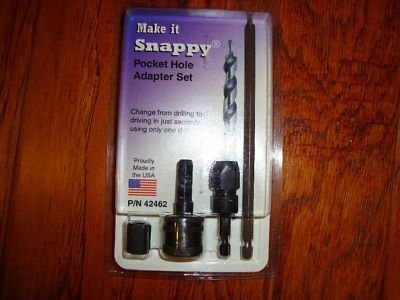 Click Here to See More Images Snappy Pocket Hole Adapter Set