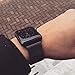 Smart Watch Bands Compatible with Series 5 4 3 2 1, Metal Strap for Apple Watch Band 42mm 44mm, Stainless Steel Mesh Sport Wristbands for Men Women, Black