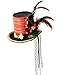 Forum Ring Master Circus Victorian Costume Goth Black Mini Top Hat Adult