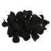 Coromose Women Handmade Flower Banana Barrette Hair Clip Hair Pin Claw (Black)