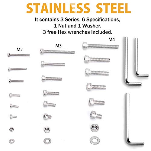 2 VIGRUE+M2+M3+M4+1080PCS+Stainless+Screws+Socket