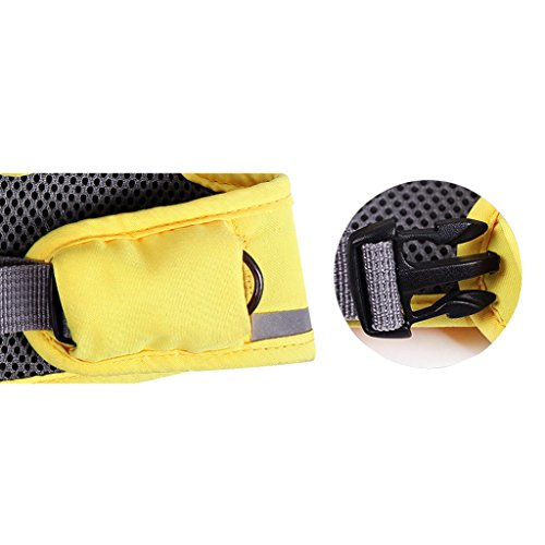 WYT Toddler Safety Walking Reins Harness Belt Adjustable Strap Walk Assistant,Yellow Lion