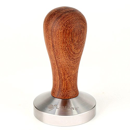 Kteam 58mm Stainless Steel Wooden Handle Coffee Tamper Barista Espresso