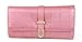 Gino Milano Women's Gold Leather Band Watch & Matching Tri-Fold Wallet Set - Blush