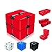 Ganowo Infinity Cube Fidget Toy for Kids and Adults, Fidget Cube Cool Mini Magic Cube for Stress and Anxiety Relief and Kill Time (Red)