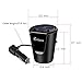 CHGeek 12V 24V 80W Car Cup Charger Multi-function Power Adapter with 2-socket Cigarette Lighter Splitter and Dual USB Ports 3.1A