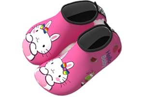 Kids Water Shoes Non-Slip Beach Swim Quick Dry Aqua Pool Socks for Boys & Girls Toddler(Pink)