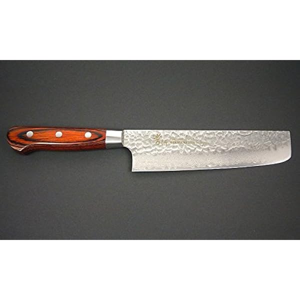 Amazon Com Sakai Takayuki Hammered Damascus 33 Layer Vg 10 Japanese Vegetable 160mm Nakiri Knife Home Kitchen Amazon Com Sakai Takayuki Hammered Damascus 33 Layer Vg 10 Japanese Vegetable 160mm Nakiri Knife Home Kitchen