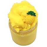Dorothyworld 200ML Fairy Putty Fluffy Pineapple Cloud Slime, Fluffy Floam Slime Stress Relief Toy Scented Sludge Toy (Big Big Container 200ML)