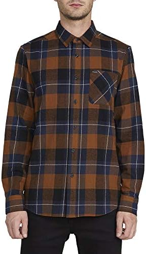 Volcom Mens Caden Plaid Long Sleeve 
